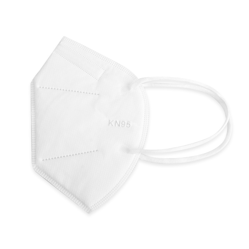 KN95级口罩[10只装]Tense折叠式高效防护口罩防飞沫防雾霾防尘男女通用熔喷布透气口罩白色3D立体五层防护成人学生