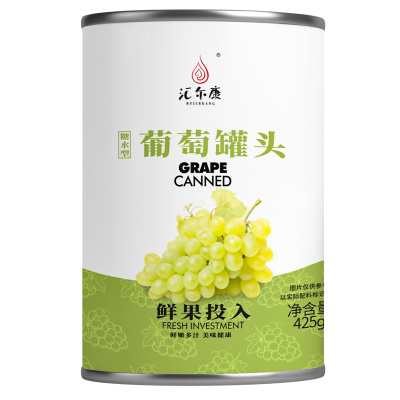 汇尔康 果汁菠萝水果糖水罐头425gx1罐 新鲜水果罐头即食休闲零食特产