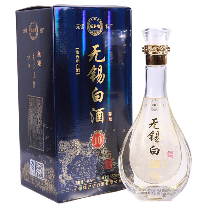 锡井坊无锡特产无锡白酒浓香型绵柔陈酿白酒500ml*6瓶箱装