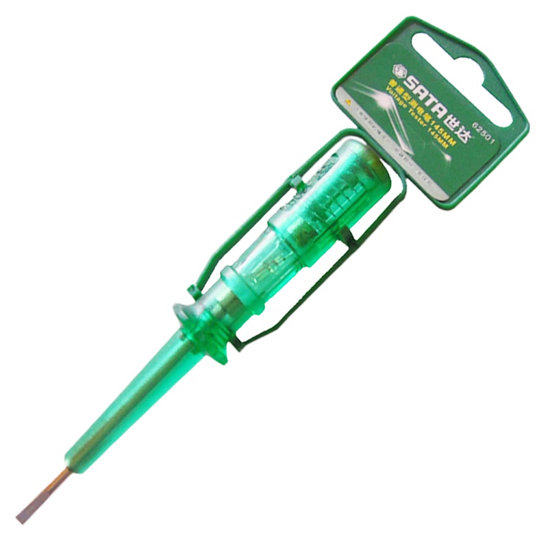 世达SATA 普通型测电笔试电笔验电笔测漏电验电器62501 3MM*145MM