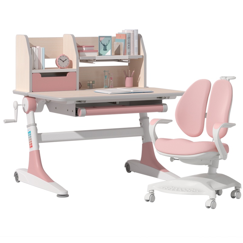 爱果乐儿童学习桌小学生实木书桌写字桌椅套装家用【小户型专属】