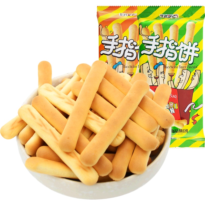 达利园 早餐手指饼干345g(115gx3袋) 磨牙棒小孩小零食童年办公室休闲食品