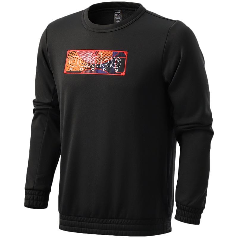 阿迪达斯男服卫衣牛年新年款篮球训练休闲运动服GQ2834