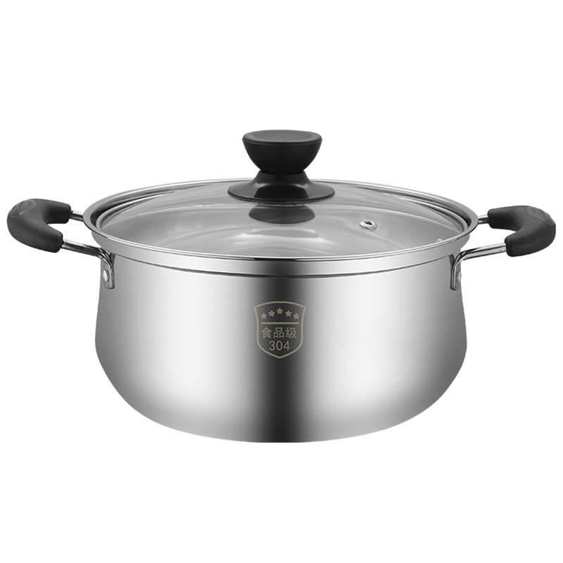 苏德乐304不锈钢16cm汤锅蒸锅家用电磁炉通用燃气加厚煮锅迷你小火锅