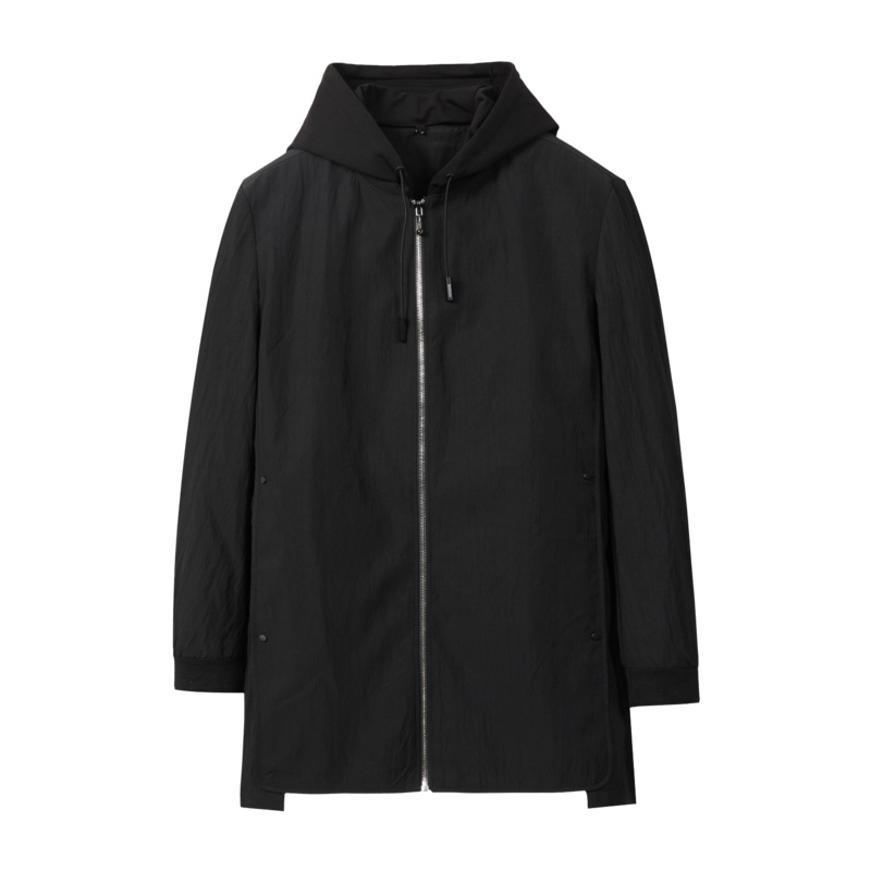 Artsdon/阿仕顿男装秋冬季男士夹克青年中长款商务休闲茄克连帽上衣