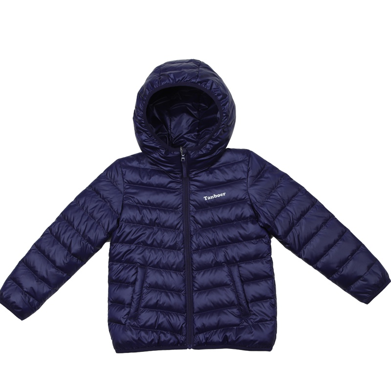 坦博尔2018秋冬新品男女童轻薄羽绒服时尚简约保暖外套潮 TC18210