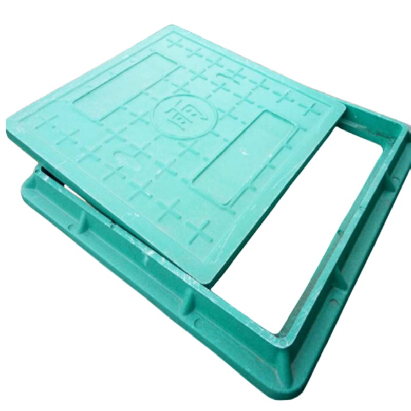 高分子树脂复合材料方形检修井盖排水沟盖板电力通信通讯弱电井盖 400*400*40mm 可走行人或者电动车