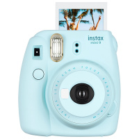 富士(FUJIFILM)INSTAX 立拍立得 一次成像胶片相机 mini9 冰霜蓝相机 套餐二(含20张相纸)