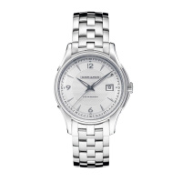 汉米尔顿(HAMILTON) 爵士系列男士手表 瑞士时尚休闲商务机械表男 钢表带白色 H32515155