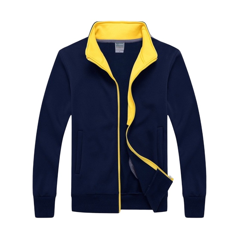 春季新款时尚纯色长袖卫衣外套