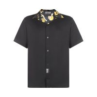 VERSACE JEANS COUTURE范思哲 男士 粘胶纤维宽松版短袖衬衫B1GVB6B2 07619