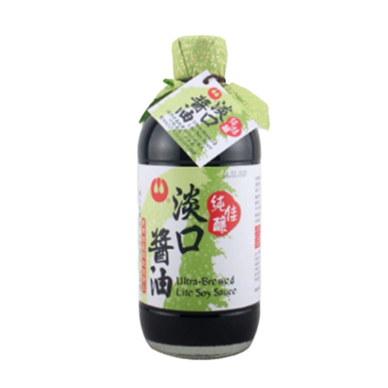 台湾进口万家香纯佳酿淡口酱油450ml 2瓶装