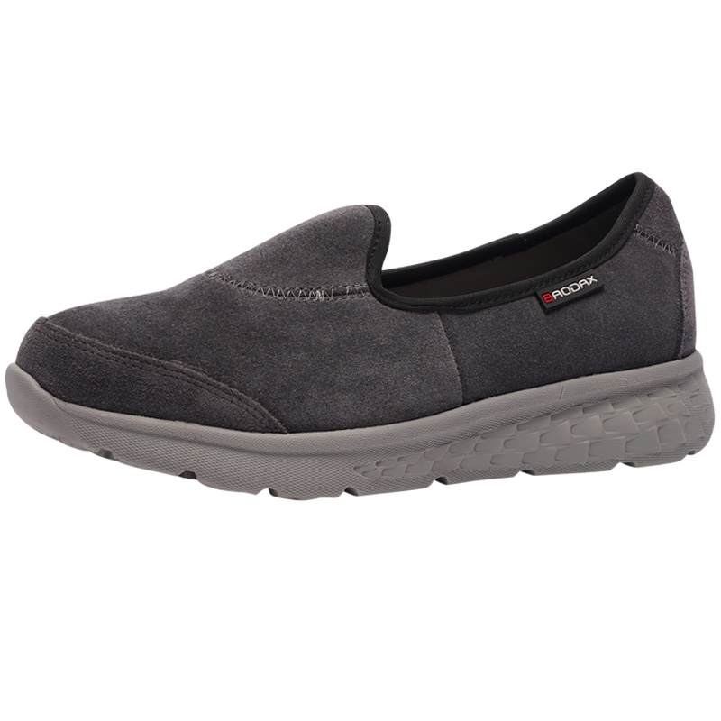 森林公主女鞋春秋休闲女单鞋一脚蹬平底真皮健步鞋超轻舒适乐福运动鞋