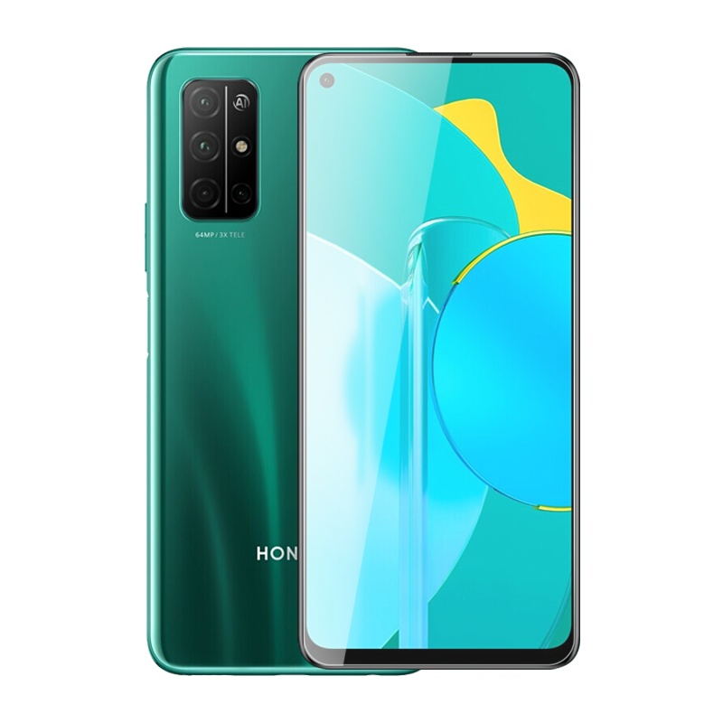 ESCASE 华为荣耀30/30S钢化膜手机保护膜非全屏覆盖 无白边防爆防摔[高清]透明