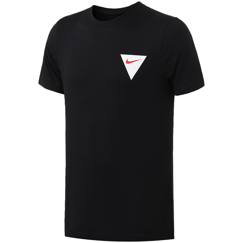 NIKE耐克男装短袖T恤透气针织圆领休闲运动上衣928353. L 928353-010黑+白