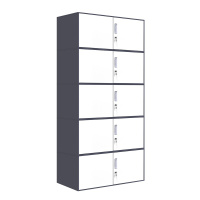 [红心家居]钢制办公文件柜铁皮柜带锁档案柜财务凭证柜分体五节档案柜