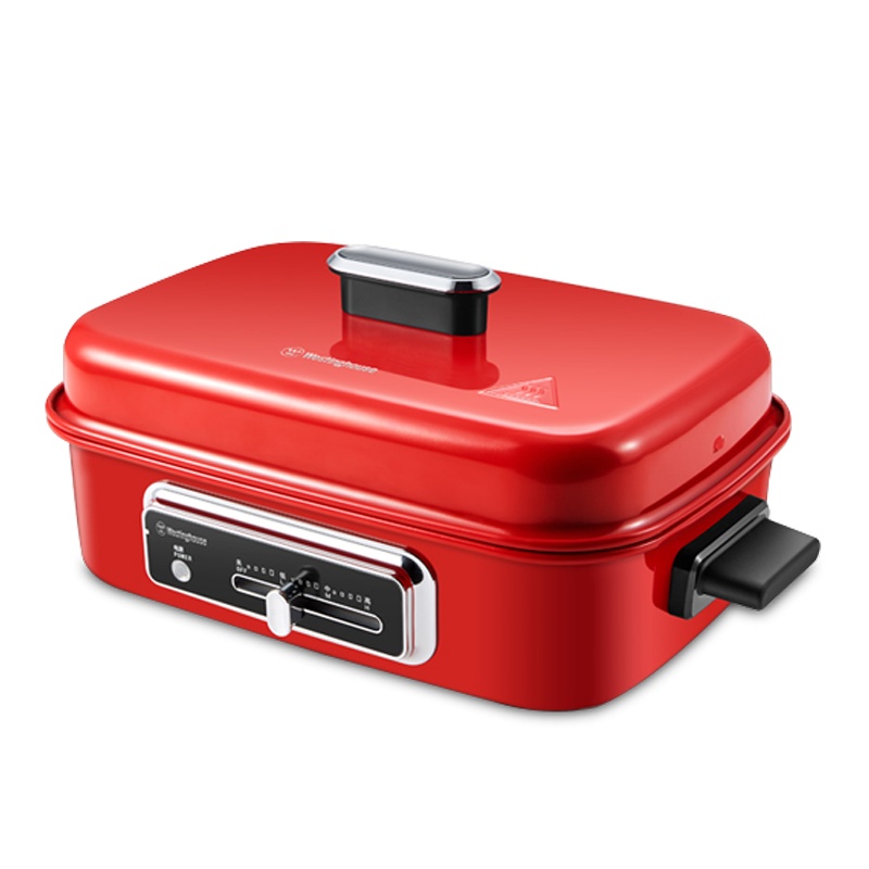 西屋(Westinghouse)网红多功能锅料理锅家用电火锅分体式电蒸锅电煮锅WSC-1423 红色