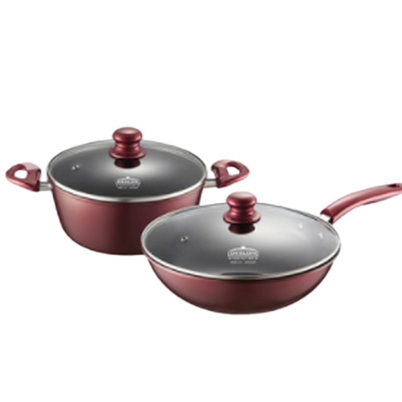 德世朗 DESLON DFS-TZ106A乐炫精铁不粘锅二件套