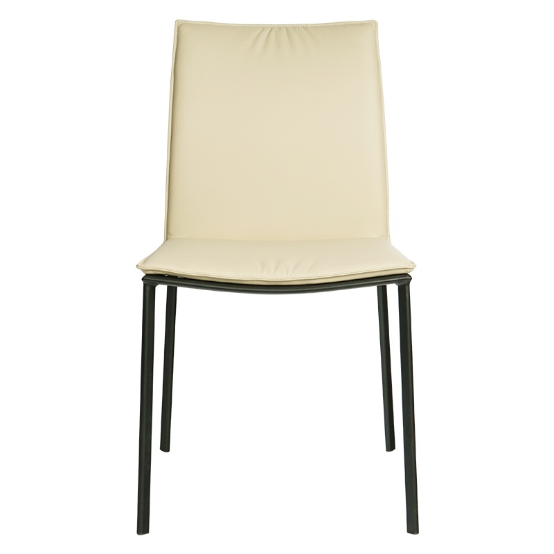 和顿 现代简约餐椅时尚家用餐桌凳子靠背椅子餐座极简米白色北欧风格餐厅吃饭椅子家用餐厅靠背椅轻奢凳子HD-585