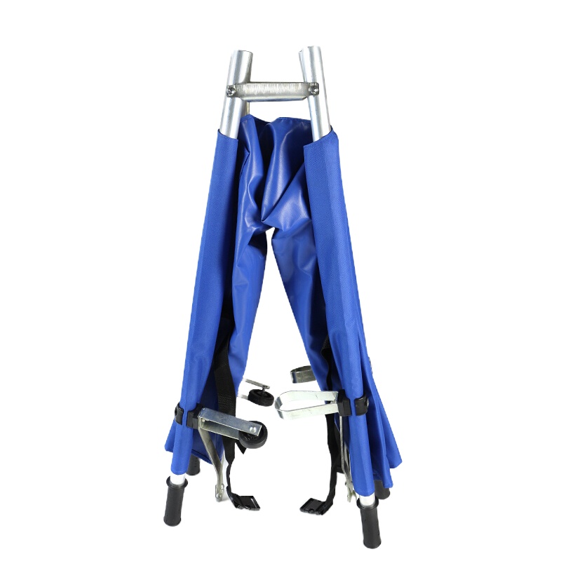 谋福8056 加厚折叠担架 备用担架 救援救生演习担架 消防演练担架 (加厚不锈钢钢管款担架)①