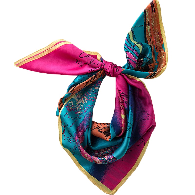 艾丝雅兰克洛伊90真丝方巾 100%桑蚕丝