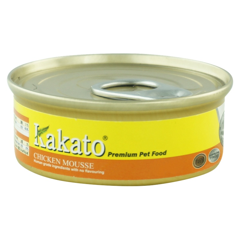 kakato猫狗共享鸡肉葱慕丝宠物罐头40g