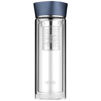 膳魔师(Thermos)膳魔師高硼硅玻璃玻璃杯子带茶漏泡茶杯商务办公隔热水杯400ml喝水杯套装 家用/办公/通用