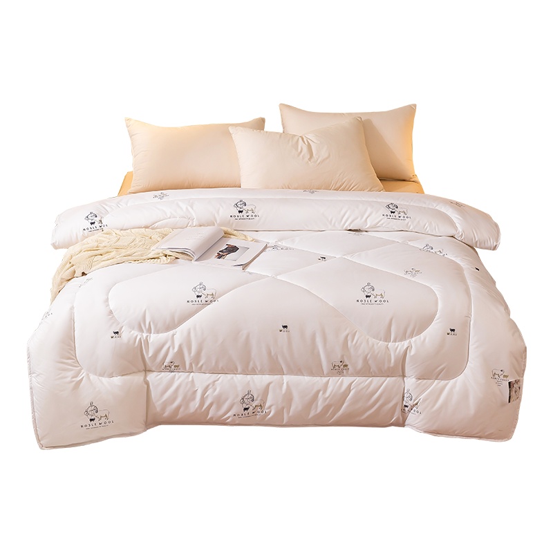 南极人(NanJiren)家纺 羊毛被加厚秋冬被保暖被子冬被双人棉被褥单人学生宿舍空调被芯