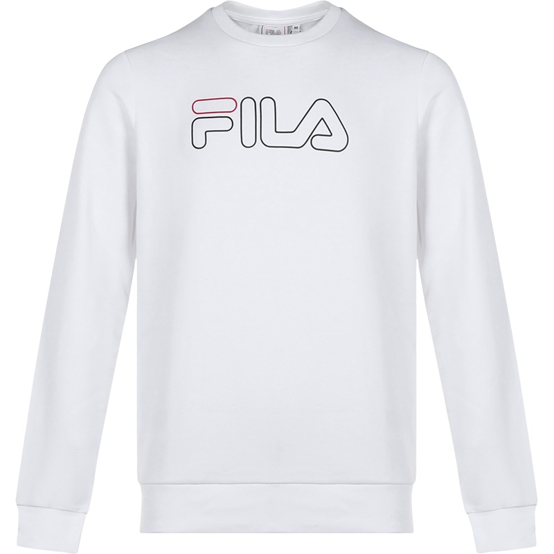 FILA 斐乐 男士棉质圆领长袖卫衣运动衫 687139