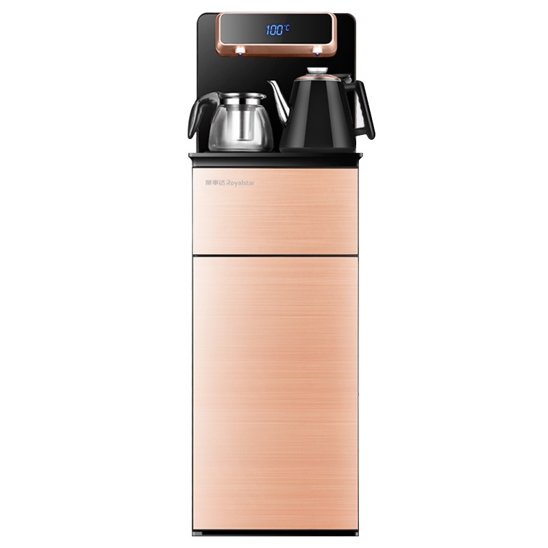 荣事达CY288饮水机家用全自动下置水桶小型立式泡茶艺多功能温热智能遥控茶吧机基础款金色安全童锁恒温保温