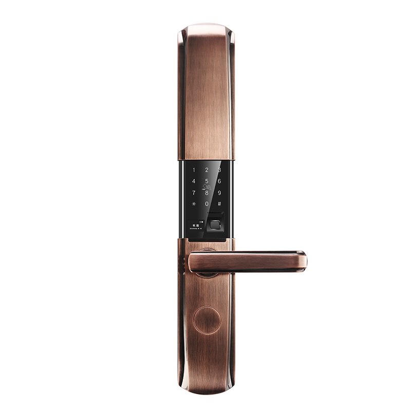 必达指纹锁 家用防盗门锁电子锁密码锁 语音提示滑盖式智能锁