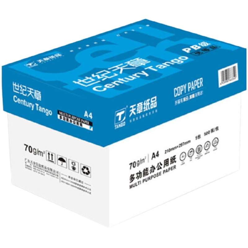 世纪天章A4打印纸复印纸 70g 500张/包 5包/箱