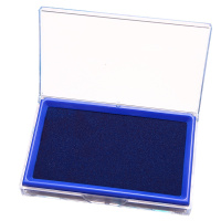 得力(deli) 快干印台蓝色方形印台/9864 蓝色