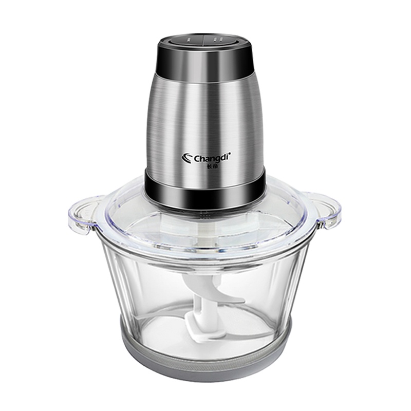 长帝绞肉机家用电动不锈钢碎肉机2L大容量一机多用厨房好帮手搅拌机绞馅机碎菜料理机辅食馅料纯铜电机CJ-X6玻璃单刀