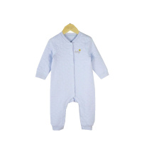 安笛贝乐童装 婴幼儿通用秋冬男女宝宝空气层连体衣 婴儿木白色保暖家居爬服粉蓝色衣服66-80cm