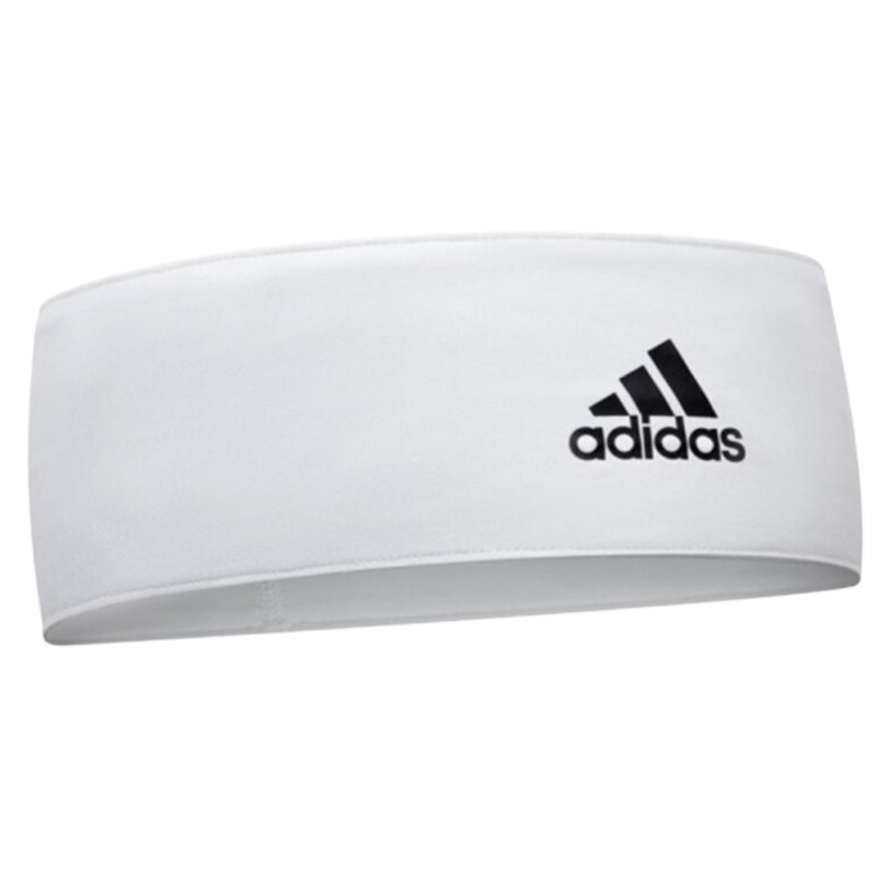 阿迪达斯(adidas)轻薄吸汗头带 健身束发带跑步篮球羽毛球男女运动头巾 护额止汗护头箍ADAC-16211WH/BK