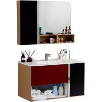 欧路莎(Orans)浴室柜组合多层实木现代简约洗手台盆挂墙式洗脸盆柜套装