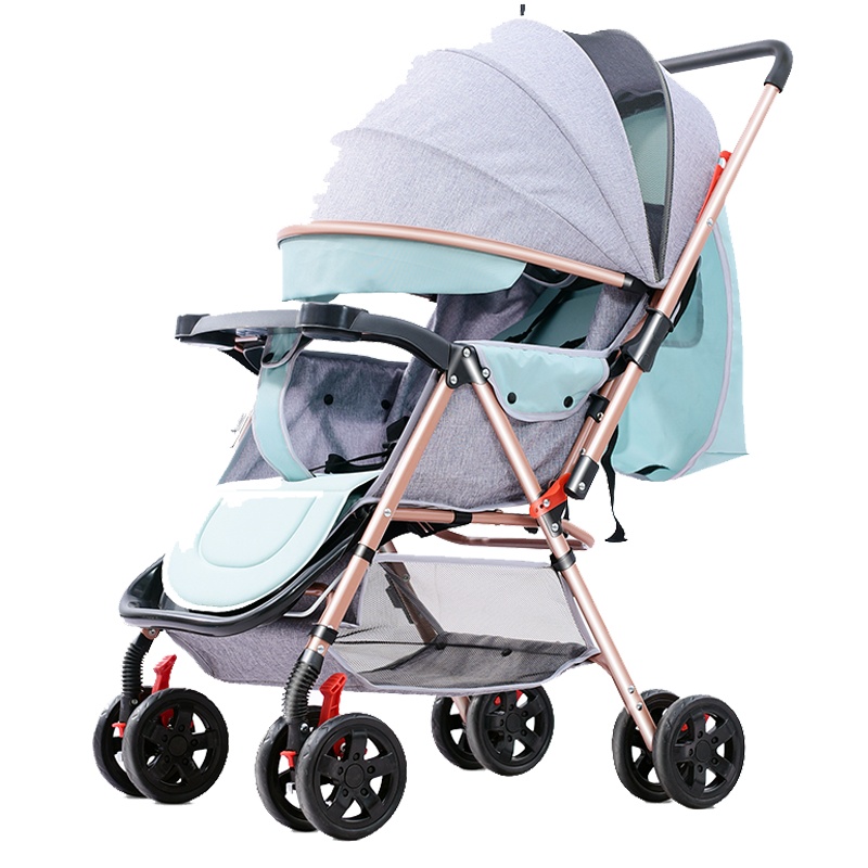 华婴文博婴儿推车可坐躺折叠轻便携带双向宝宝伞车新生幼儿童婴儿车
