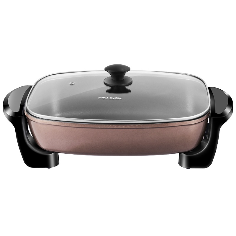 荣事达(Royalstar)RHG-D8001F电火锅 韩式多功能家用电炒锅8L容量学生电热锅支持煎烤