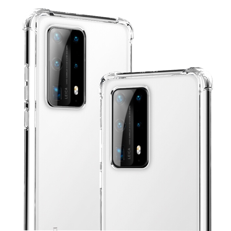 ESCASE 华为P40Pro+手机壳保护套 全包防摔软壳气囊双料抗摔抗黄变网红同款德国进口拜耳TPU 高透