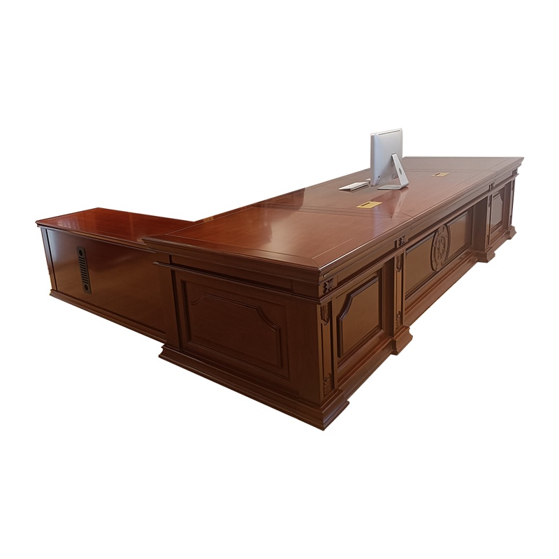 优百丽 LK-LT3878 现代中式油漆班台 办公台 大班台 小班台 可定制