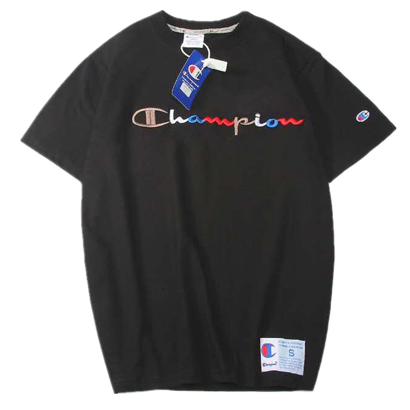 Champion冠军2020夏季新款情侣宽松简约打底衫百搭上衣短袖ins潮纯棉刺绣T恤