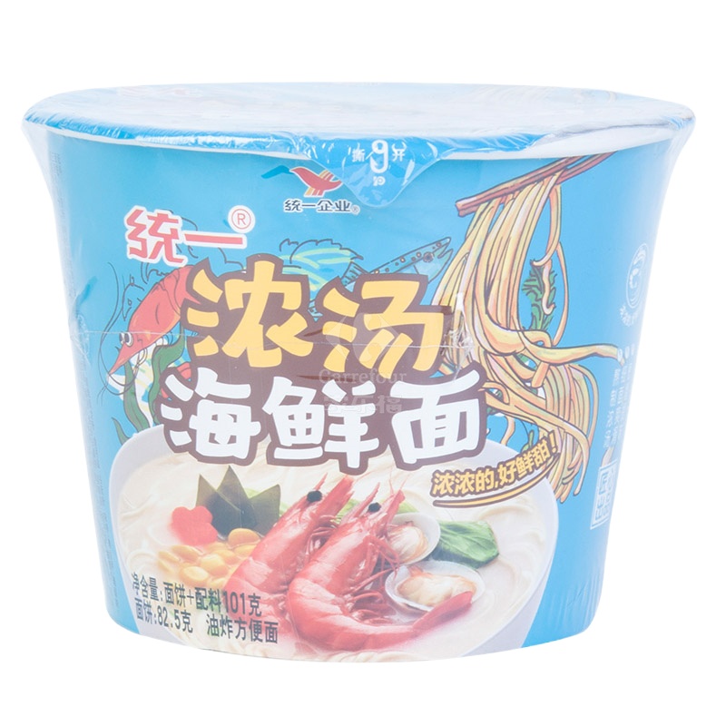 统一浓汤海鲜面101g