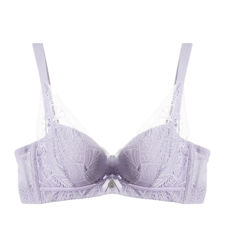 古拉苏无钢圈内衣女薄款性感蕾丝舒适文胸小胸聚拢收副乳胸罩