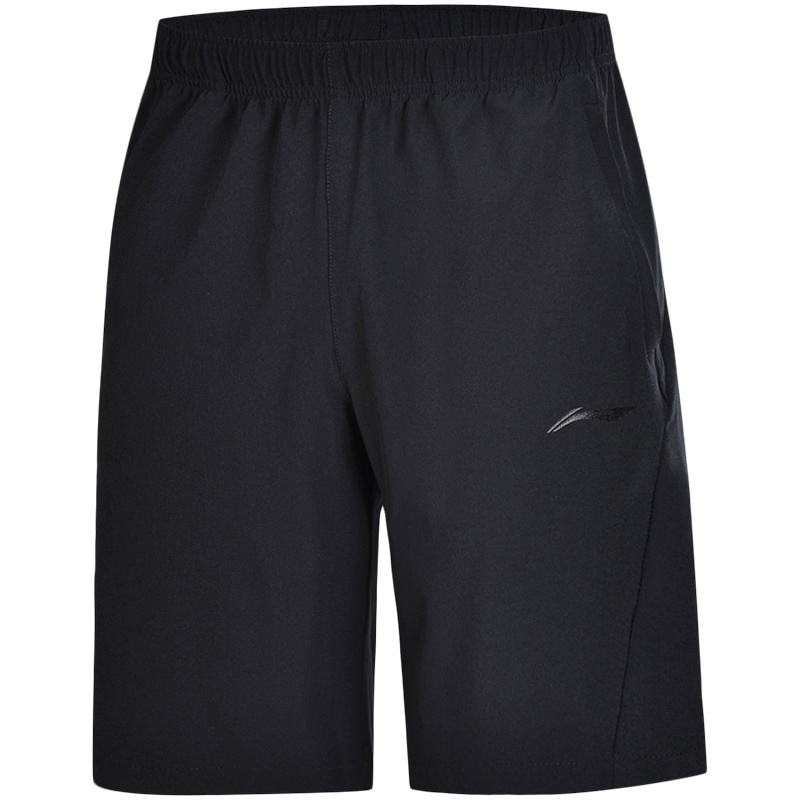 【自营】李宁运动短裤男士训练系列薄款男装短装夏季梭织运动裤 3XL AKSN129-1标准黑