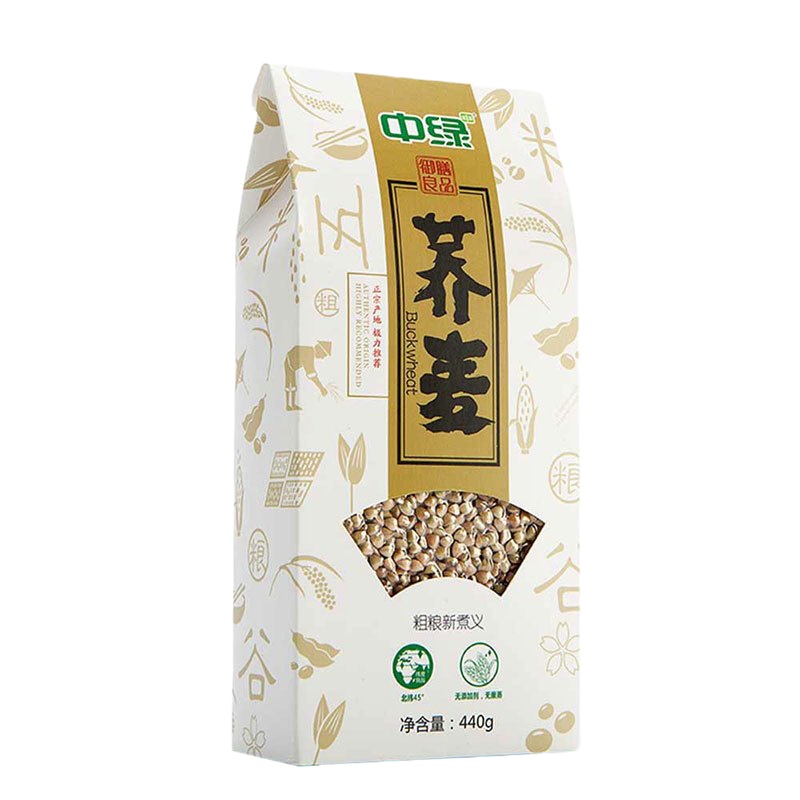 WQSC中绿东北五谷杂粮农家自产荞麦440g*2袋