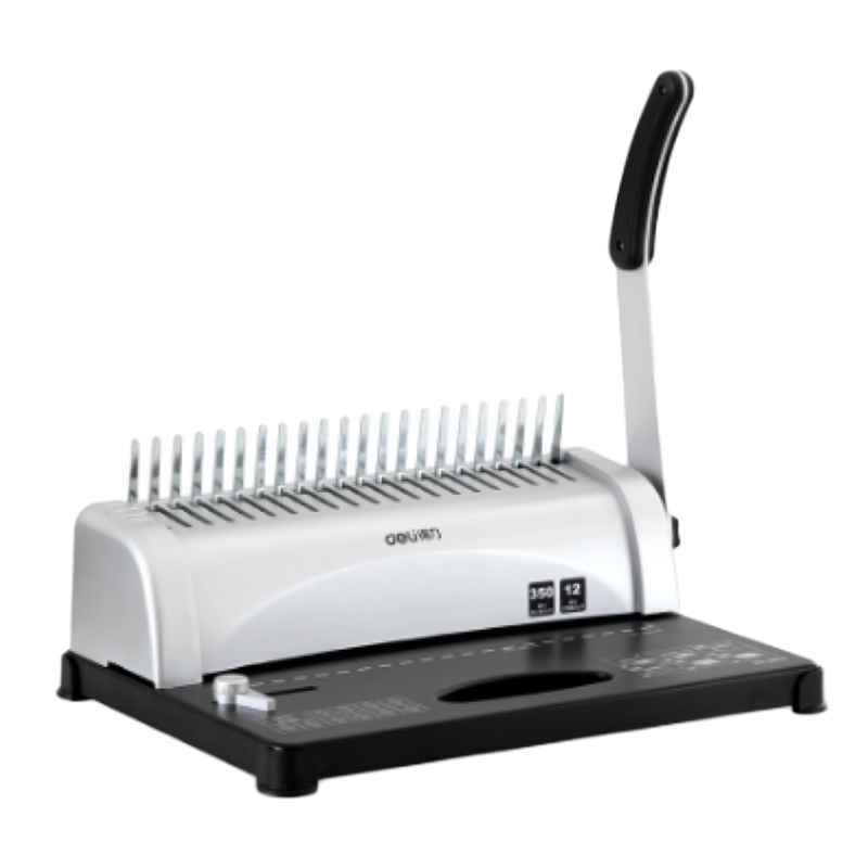 得力(deli)H胶圈装订机 (银色)(台)3870