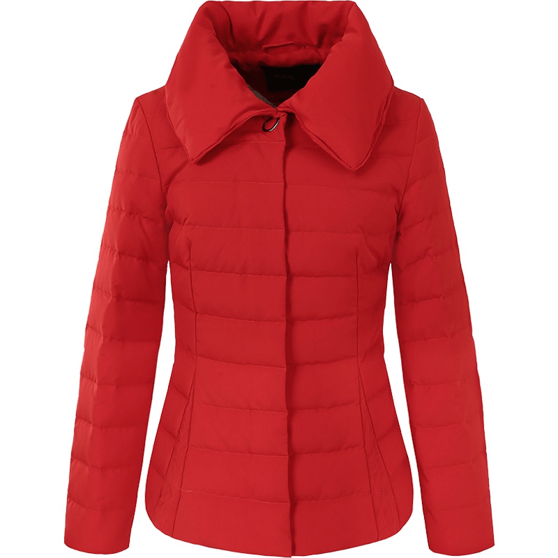 艾莱依O2O轻薄修身显瘦羽绒服女短款2018新款韩版百搭潮