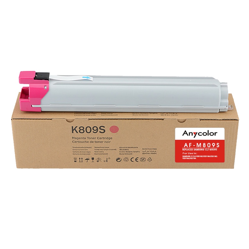 欣彩(Anycolor)CLT-M809S墨粉盒 AF-M809S红色 适用三星Samsung S CLX-9201ND