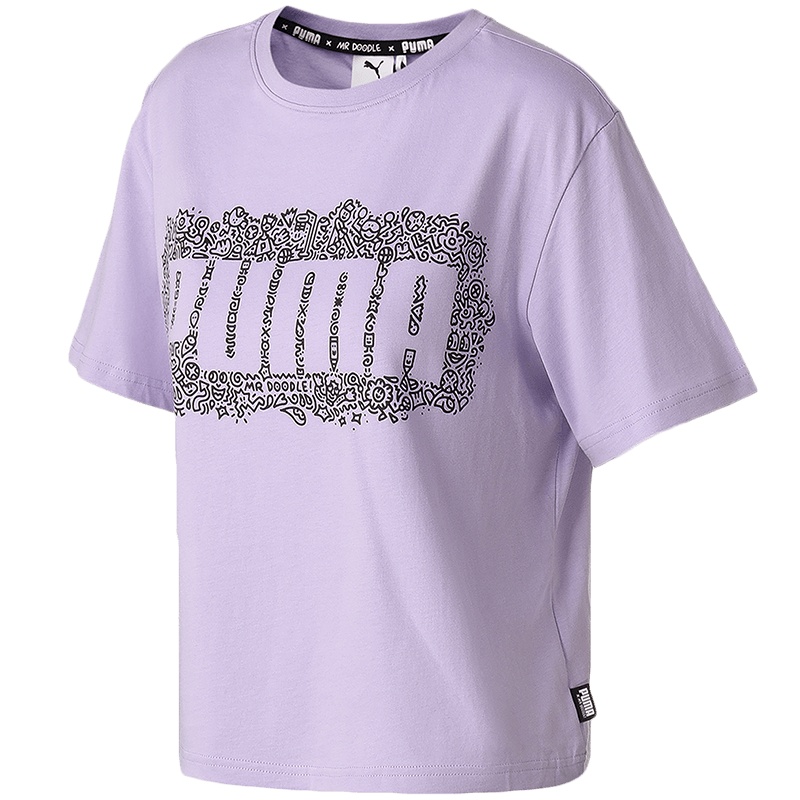 PUMA黑标女装MR DOODLE运动服休闲圆领短袖T恤598654
